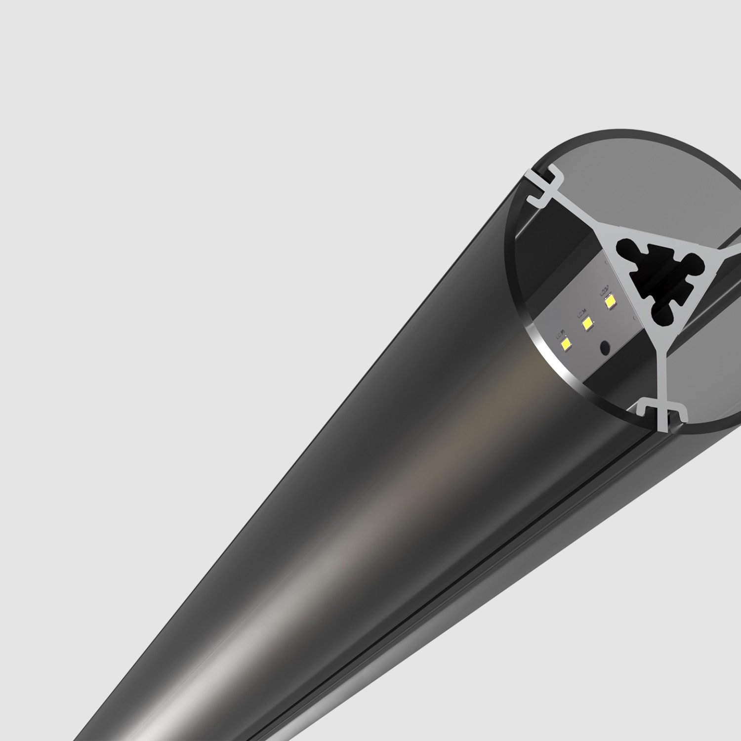 Снимка на LED светеща тръба с 360° ефект Mesh 360 – Ø36 x 2500 мм - Висящи лампи