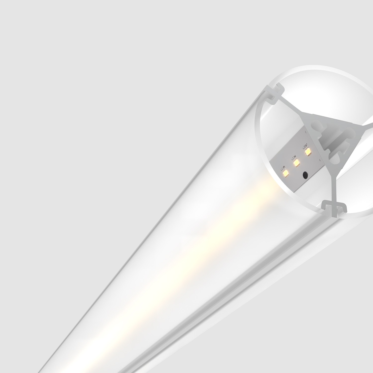 Снимка на LED светеща тръба с 360° ефект Mesh 360 – Ø36 x 2500 мм - Висящи лампи