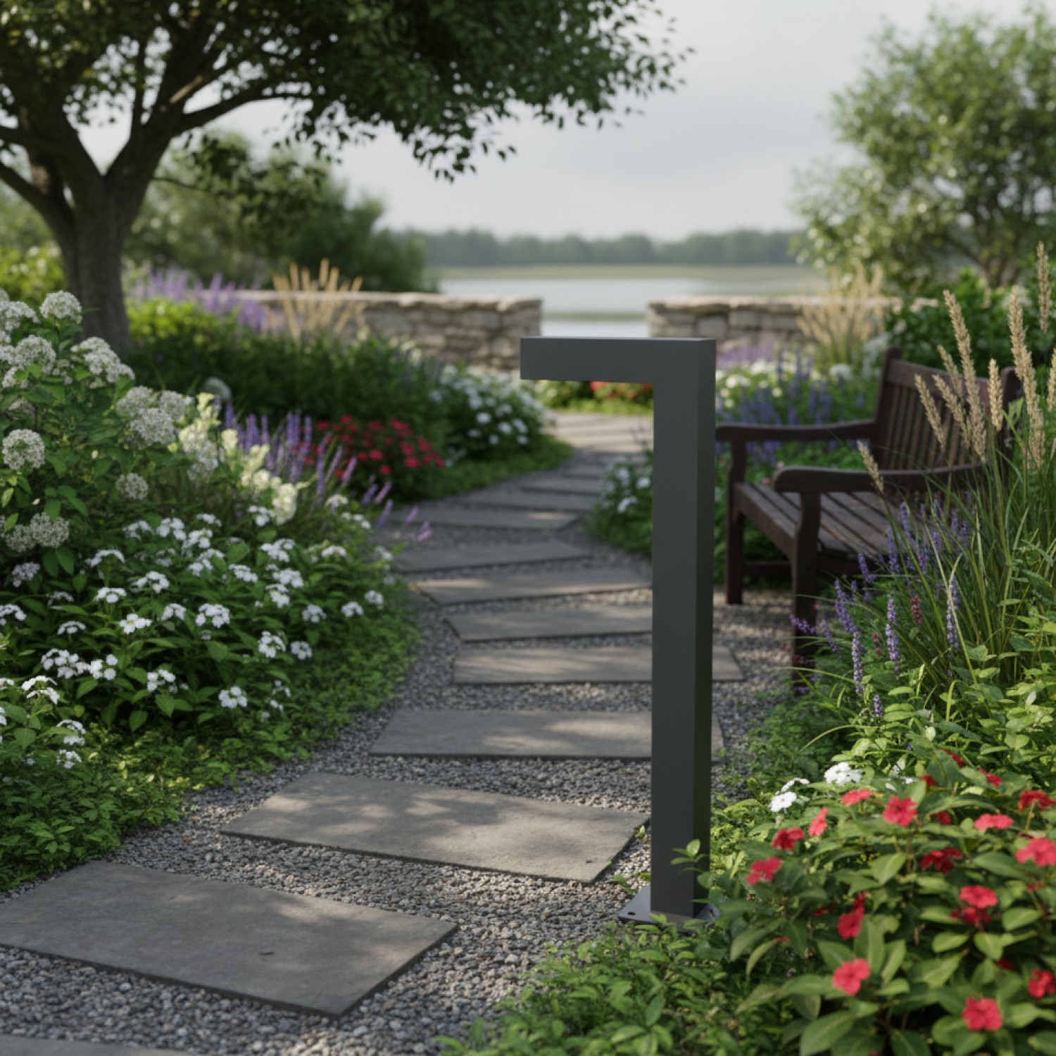 Снимка на Градински LED стълб Infinity Dark Mini | 80cm | IP65 | 3000K | 10W