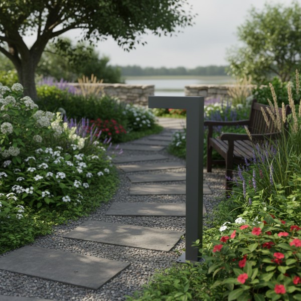 Снимка на Градински LED стълб Infinity Dark Mini | 80cm | IP65 | 3000K | 10W