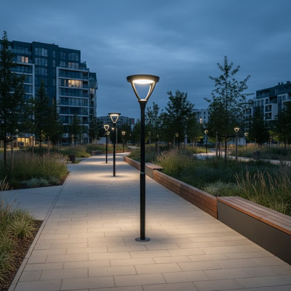 Снимка на Парково LED тяло HORN | 60W | 4000K | IP65 | 46.5cm