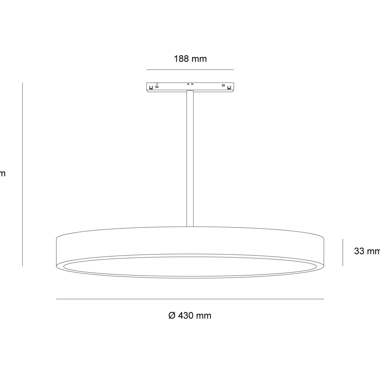 Детайлно изображение на Осветително тяло David Magnet 30W за магнитна система 23 mm Снимка на Осветително тяло David Magnet 30W за магнитна система 23 mm - Релсово осветление