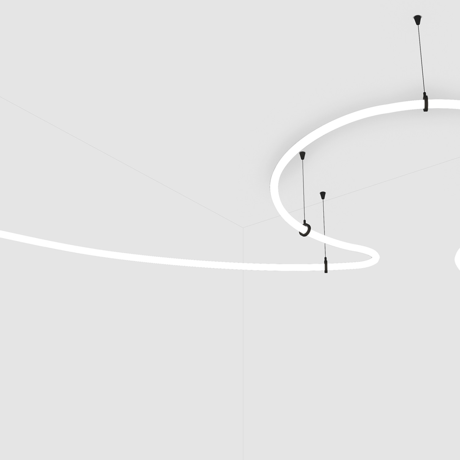 Снимка на Висящ LED маркуч Hose - въжена система за осветление -