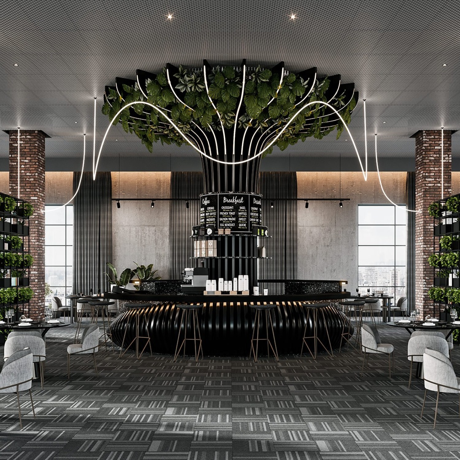 Снимка на Висящ LED маркуч Hose - въжена система за осветление -