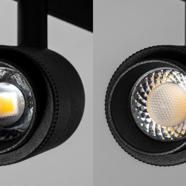 Детайлно изображение на Осветително тяло(спот) Eye Zoom Magnet (6W, 3000K) за магнитна система 23 mm Снимка на Осветително тяло(спот) Eye Zoom Magnet (6W, 3000K) за магнитна система 23 mm - Релсово осветление