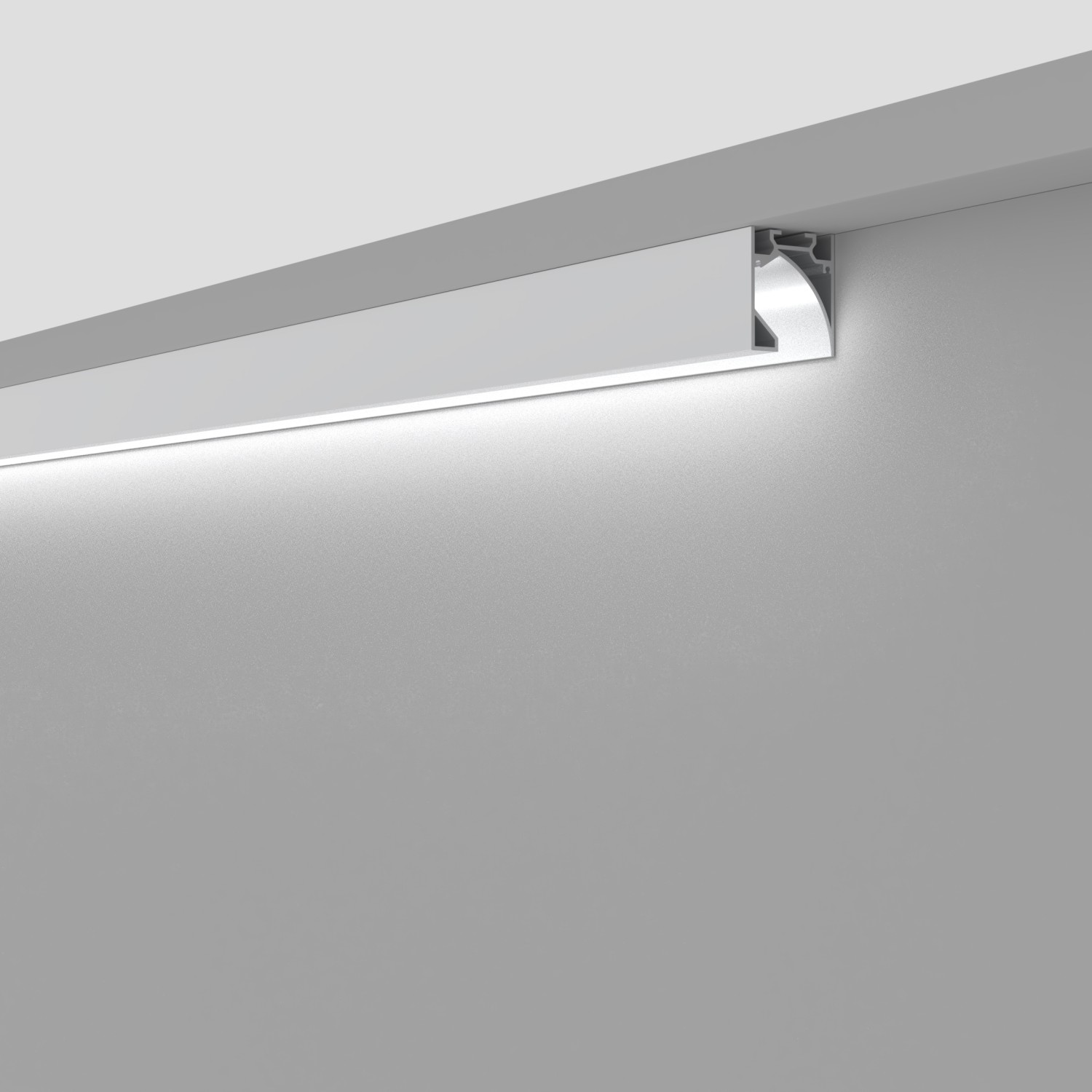 Снимка на Алуминиев профил за LED лента Halo 35мм за външен монтаж(без вграждане) - Профили за LED ленти