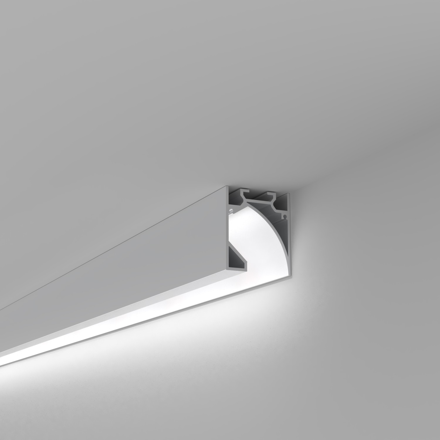 Снимка на Алуминиев профил за LED лента Halo 35мм за външен монтаж(без вграждане) - Профили за LED ленти