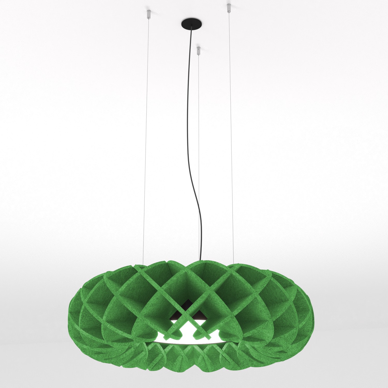 Снимка на Акустична висяща LED лампа с дизайн мрежеста решетка Haos - Акустични лампи