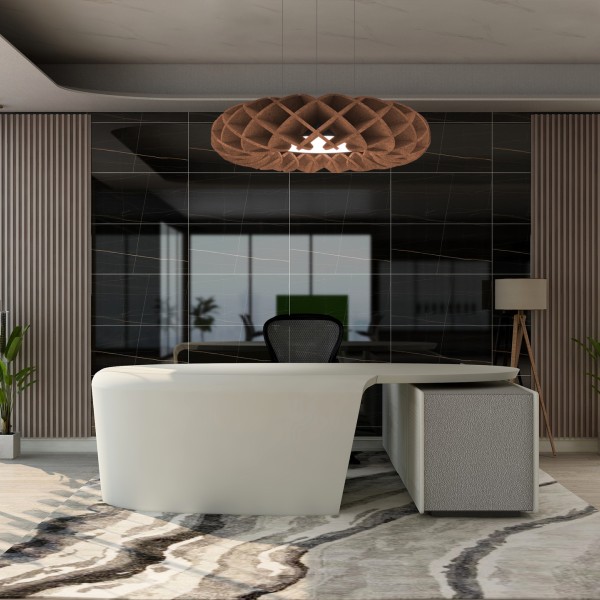 Снимка на Акустична висяща LED лампа с дизайн мрежеста решетка Haos - Акустични лампи