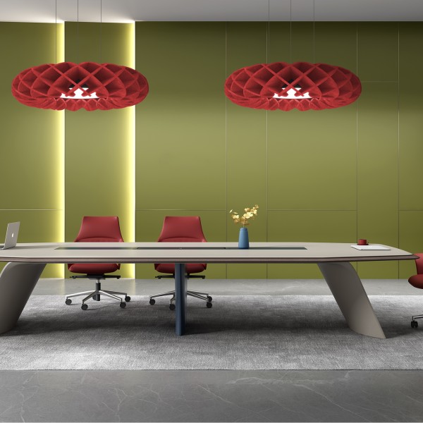 Снимка на Акустична висяща LED лампа с дизайн мрежеста решетка Haos - Акустични лампи