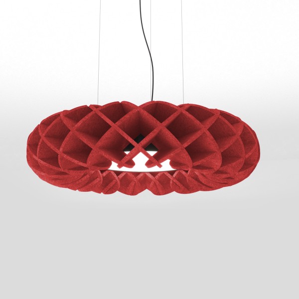 Снимка на Акустична висяща LED лампа с дизайн мрежеста решетка Haos - Акустични лампи