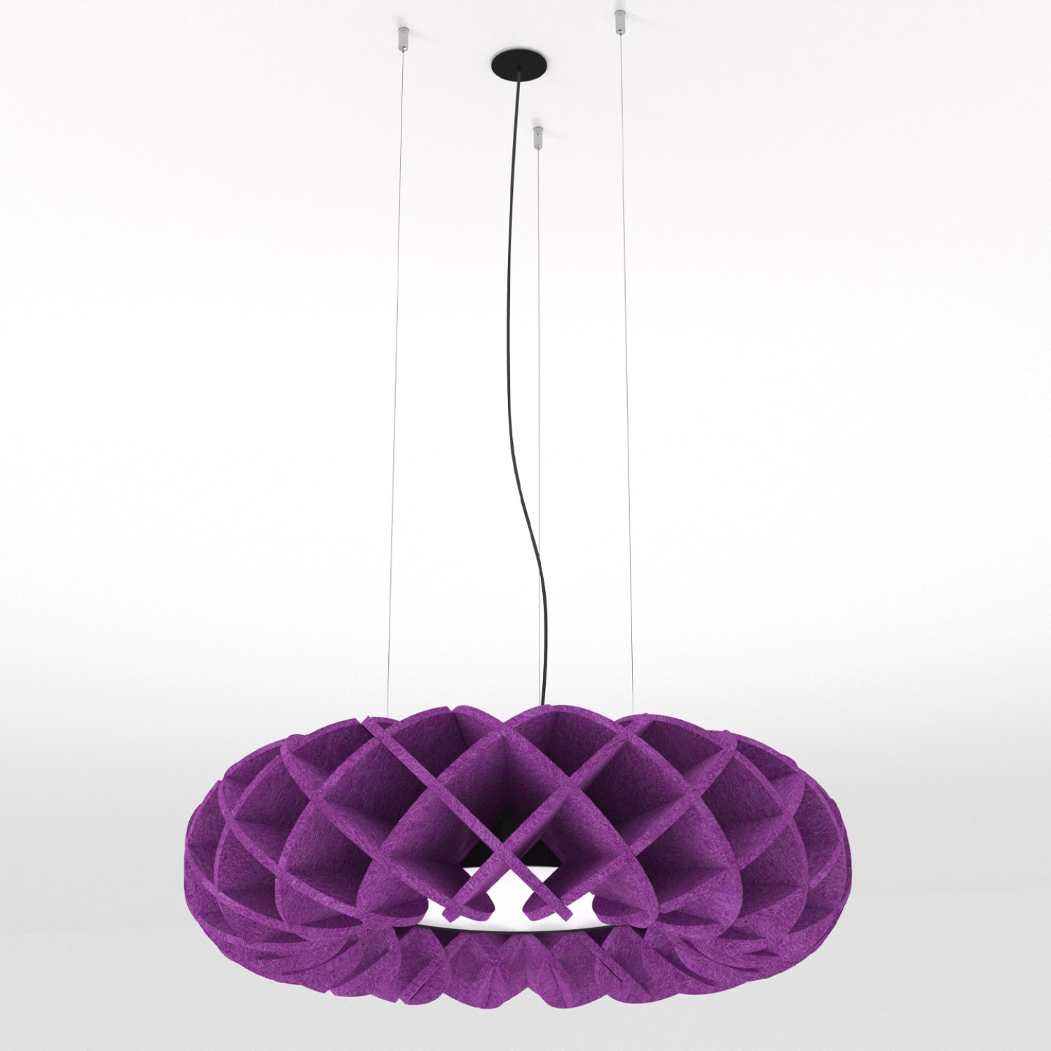 Снимка на Акустична висяща LED лампа с дизайн мрежеста решетка Haos - Акустични лампи