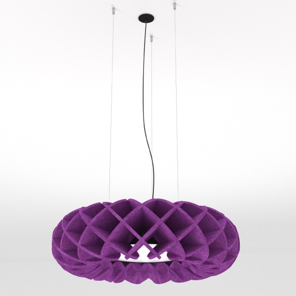 Снимка на Акустична висяща LED лампа с дизайн мрежеста решетка Haos - Акустични лампи