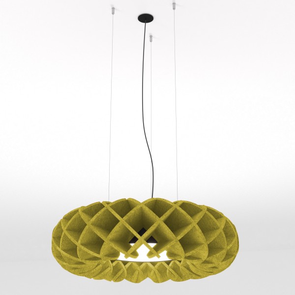 Снимка на Акустична висяща LED лампа с дизайн мрежеста решетка Haos - Акустични лампи