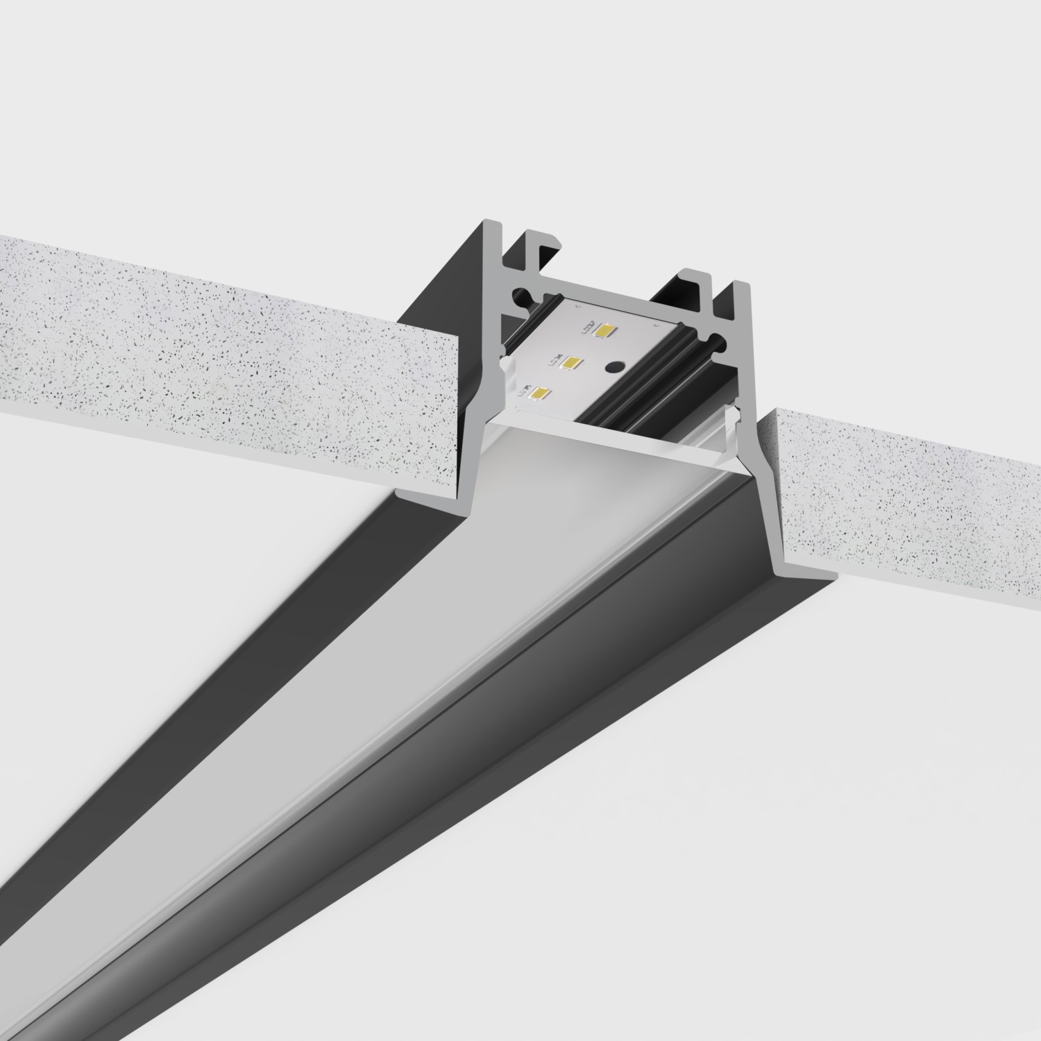 Снимка на Алуминиев профил за LED лента Inside Pro BM | 38×26 мм | За вграждане | 1 метър