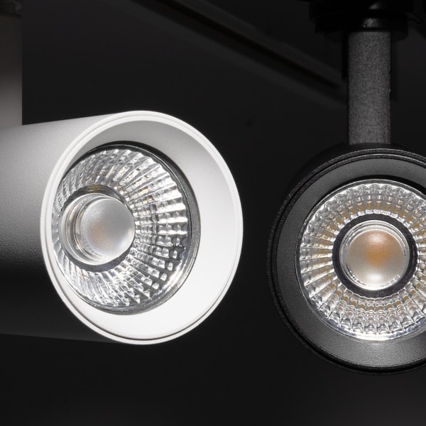 Снимка на Спот за релсова шина Longi GU10 с изчистен цилиндричен дизайн - Релсово осветление