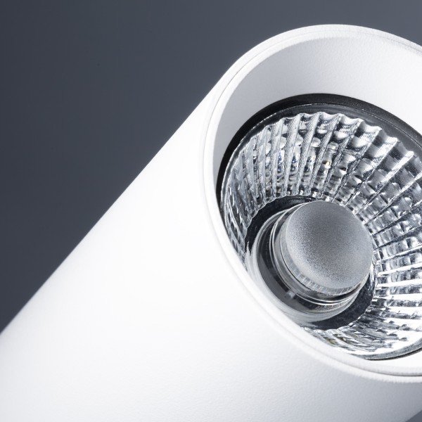 Снимка на Спот за релсова шина Longi GU10 с изчистен цилиндричен дизайн - Релсово осветление