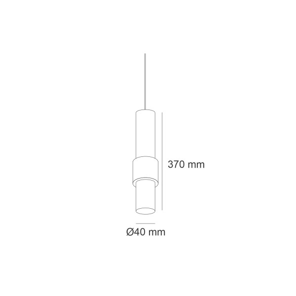 Детайлно изображение на Висящ LED пендел Pipet Magnet за магнитна система 23mm Снимка на Висящ LED пендел Pipet Magnet за магнитна система 23mm - Flex 23mm