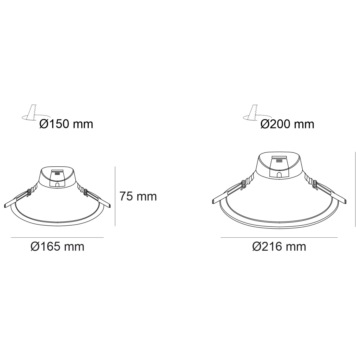 Снимка на LED луна за вграждане Moon Opal | Опал| 3000K/4000K