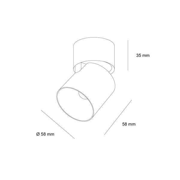 Снимка на LED спот за външен монтаж Oko OM | 7W | 3000K