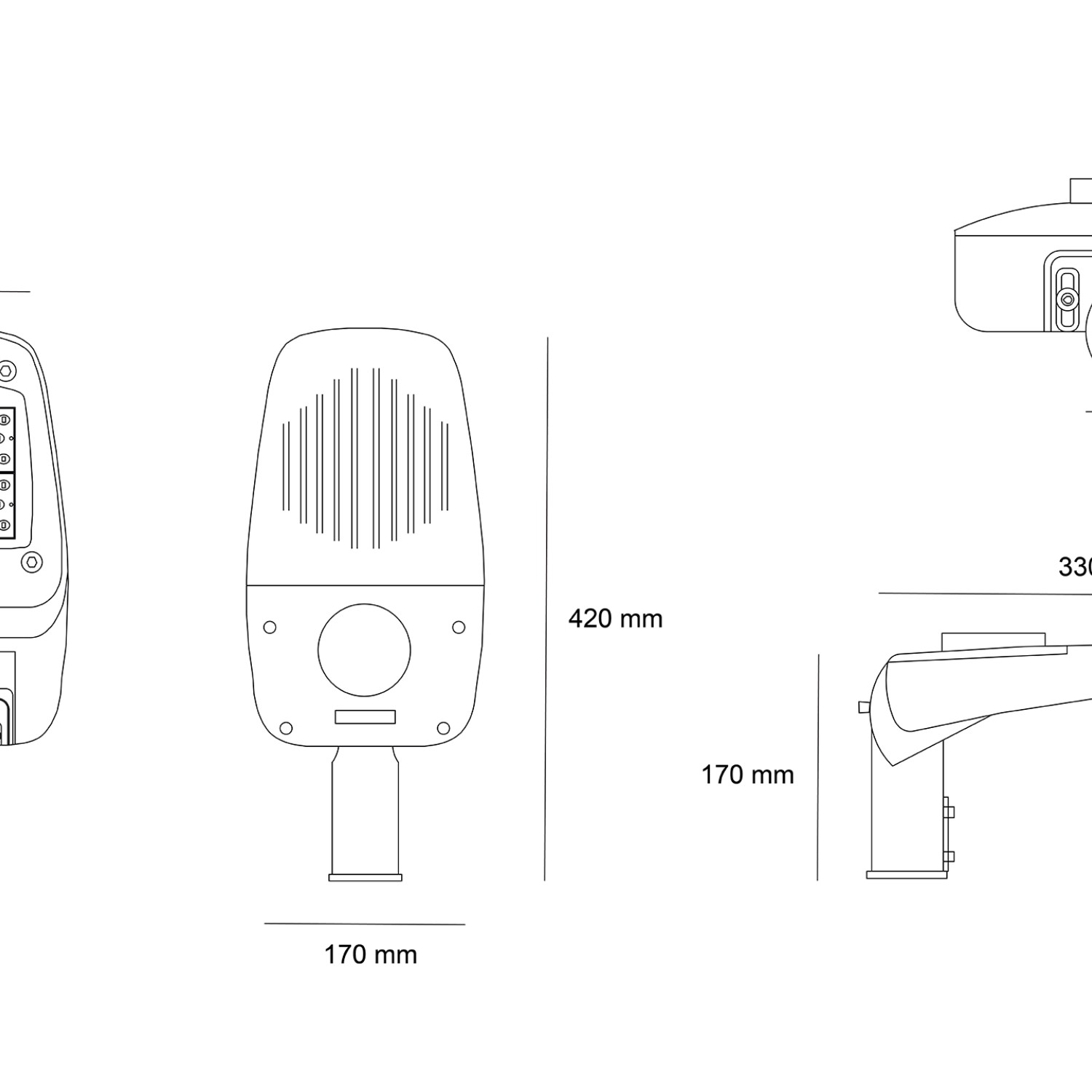 Снимка на Улично LED осветително тяло Stealth |IP65 | Регулиране на ъгъл и мощност