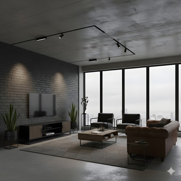 Снимка на Комплект магнитна шинна система „All-in-One Trimless“ - Релсово осветление