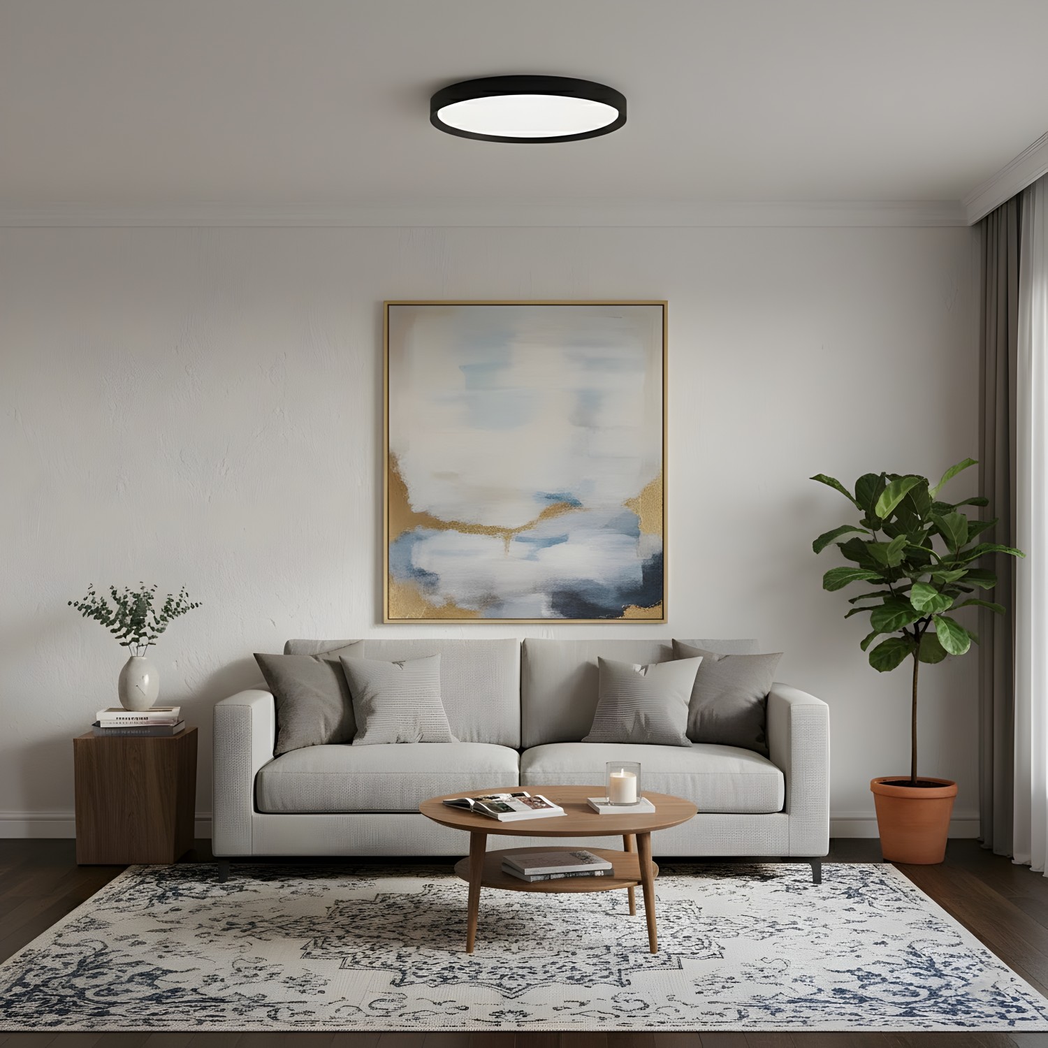 Снимка на Кръгла LED плафониера Aris R | 3-CCT | 3 размера