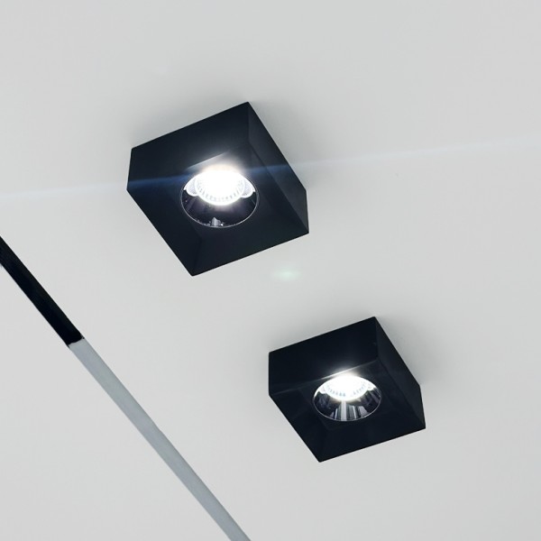 Снимка на Квадратна LED луна за външен монтаж Burr SQ | 10W | 3000K
