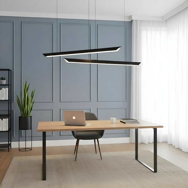 Снимка на Висящ акустичен LED профил Honey | Дифузер пчелна пита | Звукопоглъщащ