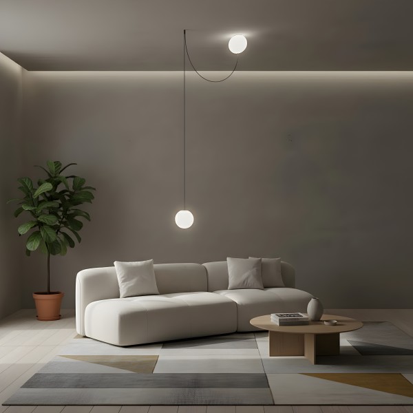 Снимка на Висяща лампа тип въже Lumisens (Ø20 см) - Спалня