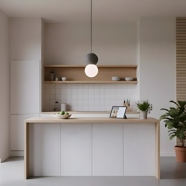 Снимка на Висящ пендел Luna | Цимент и стъкло | Индустриален стил | 5W | 3000K