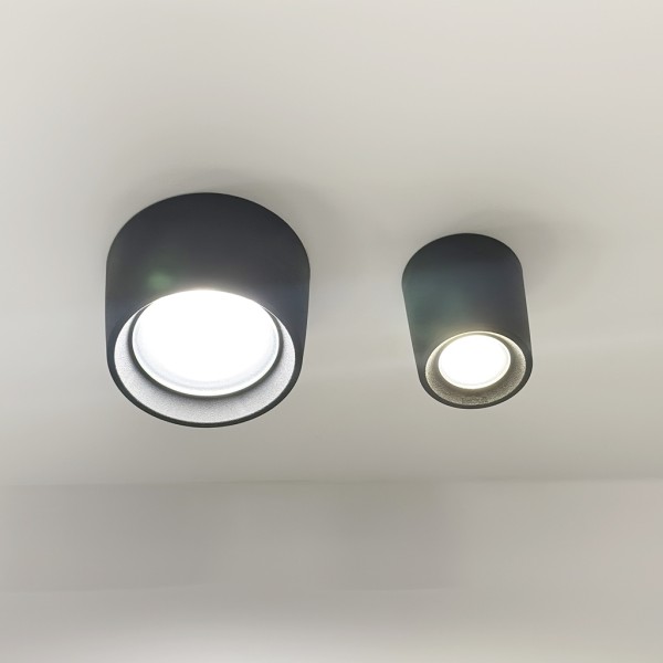 Снимка на Цилиндрична луна за външен монтаж Livia 90 | GU10 | 6W