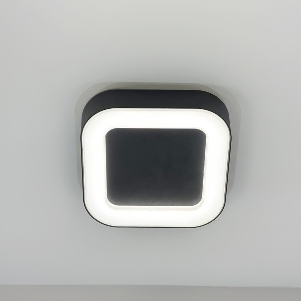 Снимка на Фасадна квадратна плафониера Norma C | 12W | IP65 | 3000K