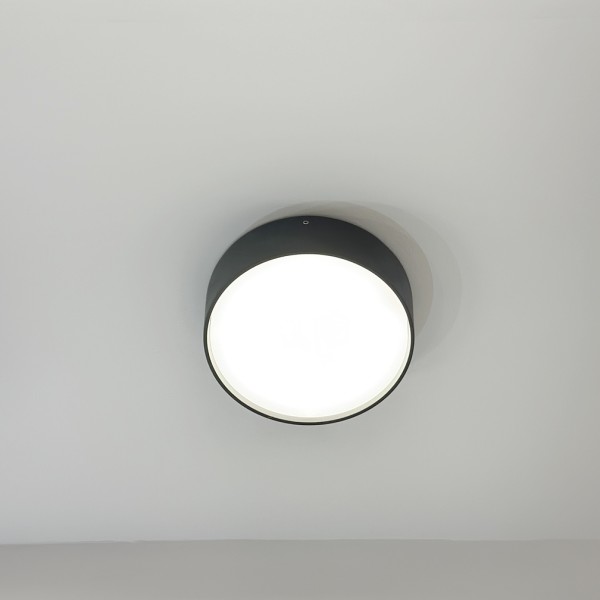 Снимка на Кръгъл влагозащитен LED аплик Quin IP65 – Ø160 мм - Осветление за баня