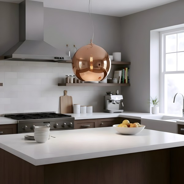 Детайлно изображение на Висящ пендел Nemo | Корпус златна топка | 60W | E27 Снимка на Висящ пендел Nemo | Корпус златна топка | 60W | E27