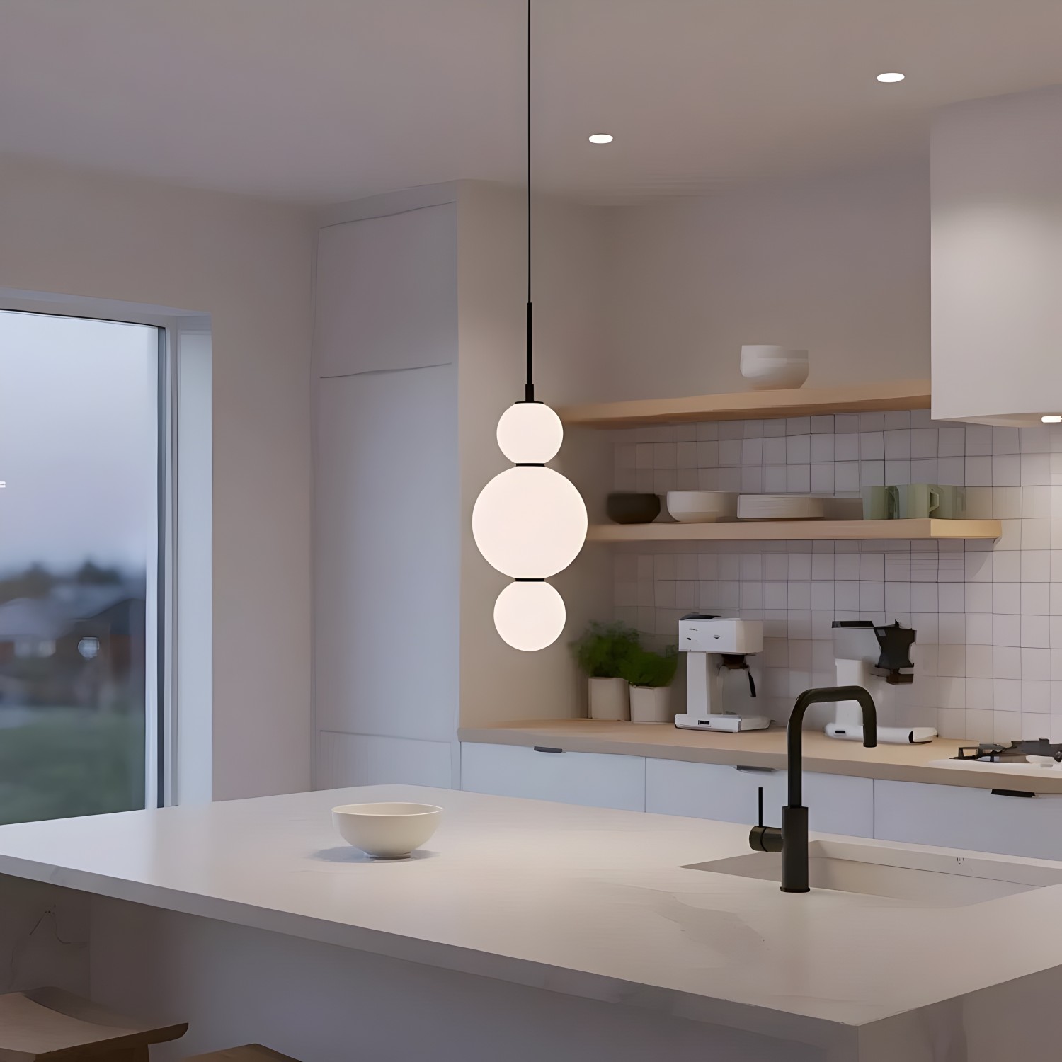 Снимка на Висяща лампа за таван или стена Riga IP44 - Висящи лампи