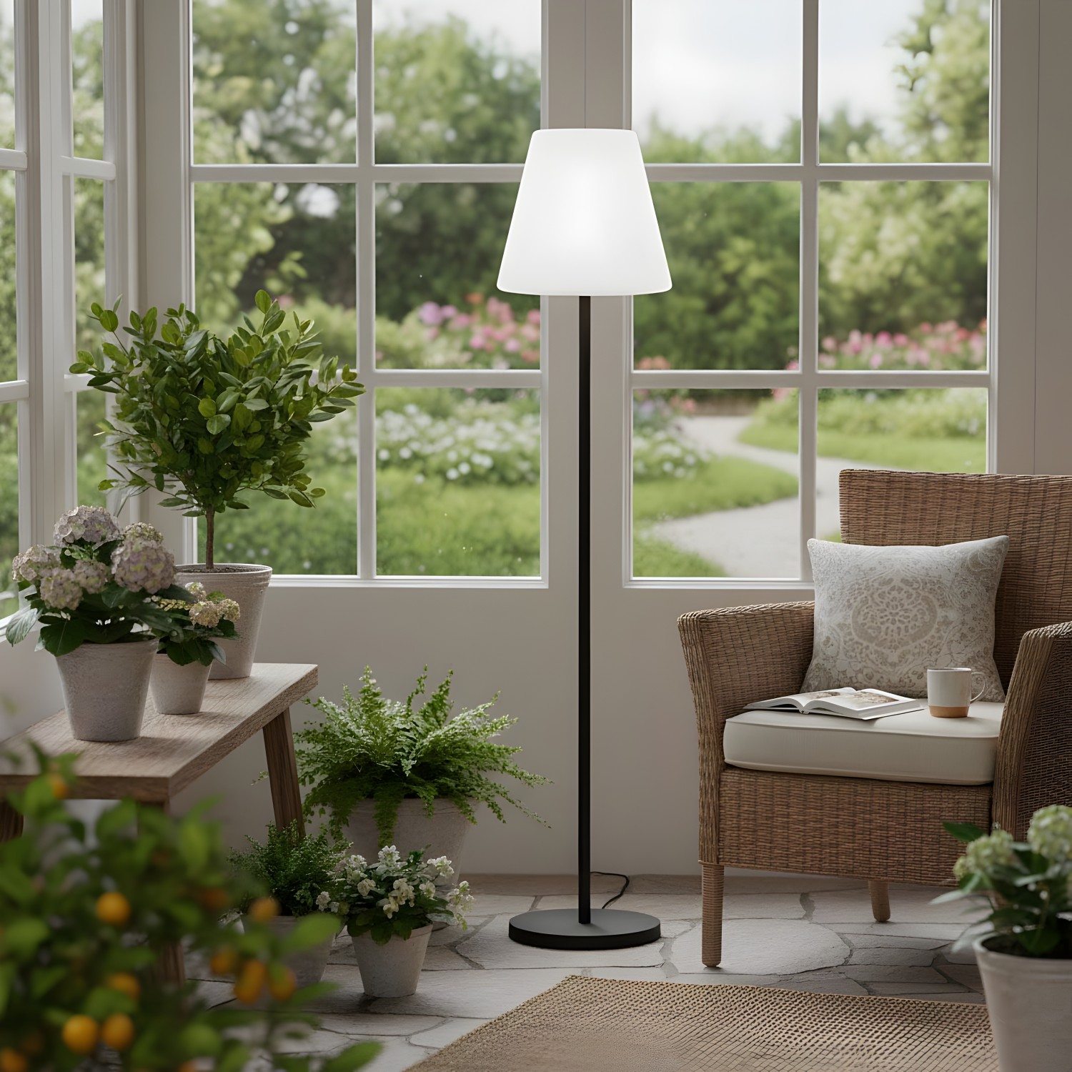 Снимка на Външна градинска лампа с абажур Shine | 149cm | IP44 | E27