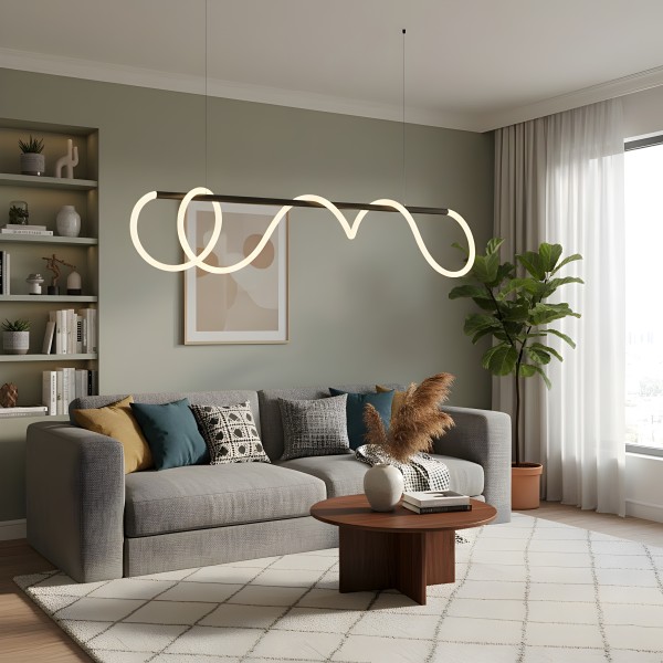 Снимка на Висяща LED лампа-въже Swing Pendant | Тип маркуч | 45W