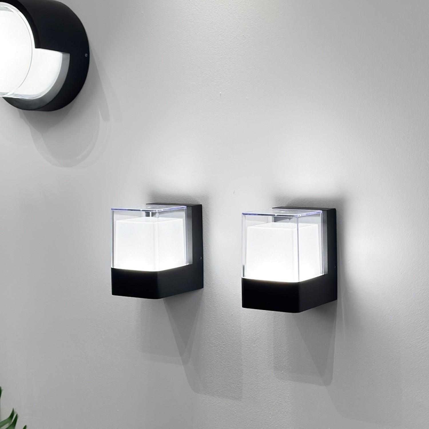 Снимка на Квадратен LED фасаден аплик с насочена светлина Stella (117 мм) - Стенни лампи