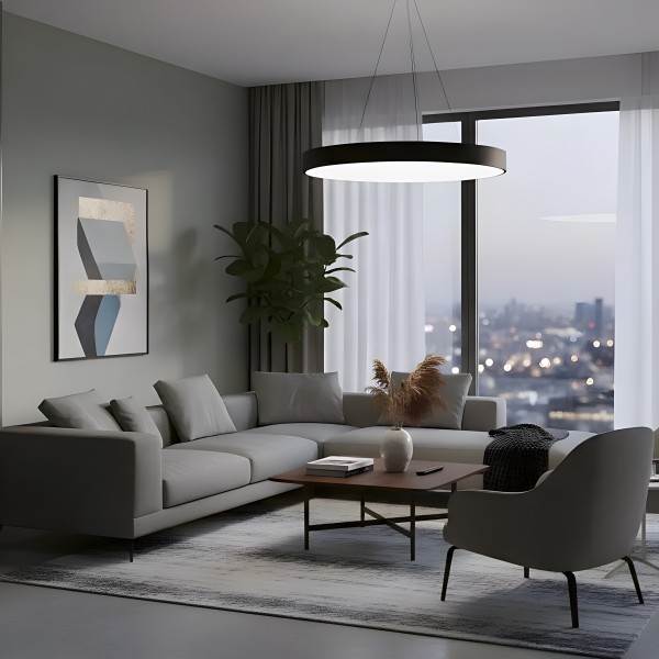 Снимка на Кръгла висяща LED лампа Veny Eco XL (до Ø1200 мм) - Висящи лампи