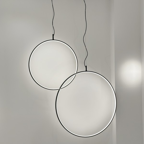 Снимка на Висяща кръгла LED лампа с минималистичен дизайн Tini (Ø600/1200 mm) - Висящи лампи