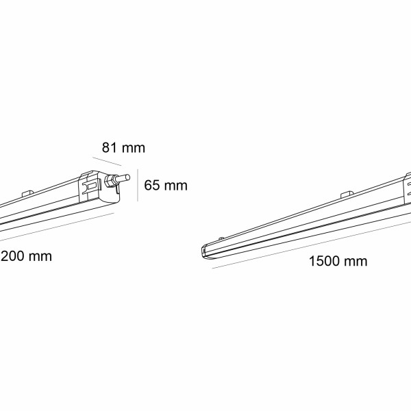 Снимка на Индустриално LED осветително тяло Alaska Pro | 120cm | 55W | IP66 | 4000K
