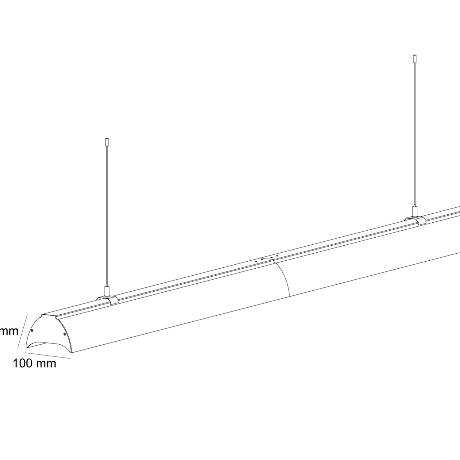 Снимка на Индустриално осветително LED тяло Arcos | IP65 | 4000K | 3 Цвята - Склад и цех