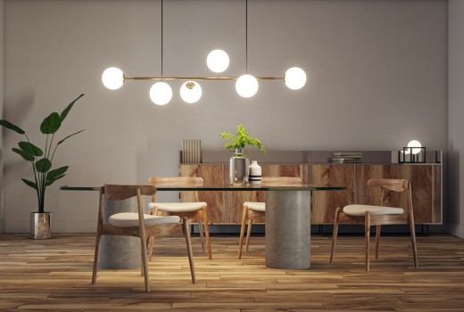 Как да изберем осветление за трапезна маса?