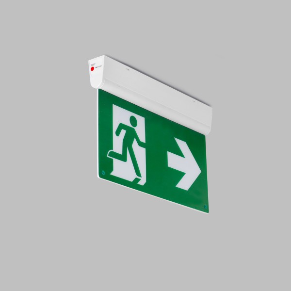 Снимка на Евакуационна LED EXIT табела Gate | Въртяща се основа | Работа до 3 часа