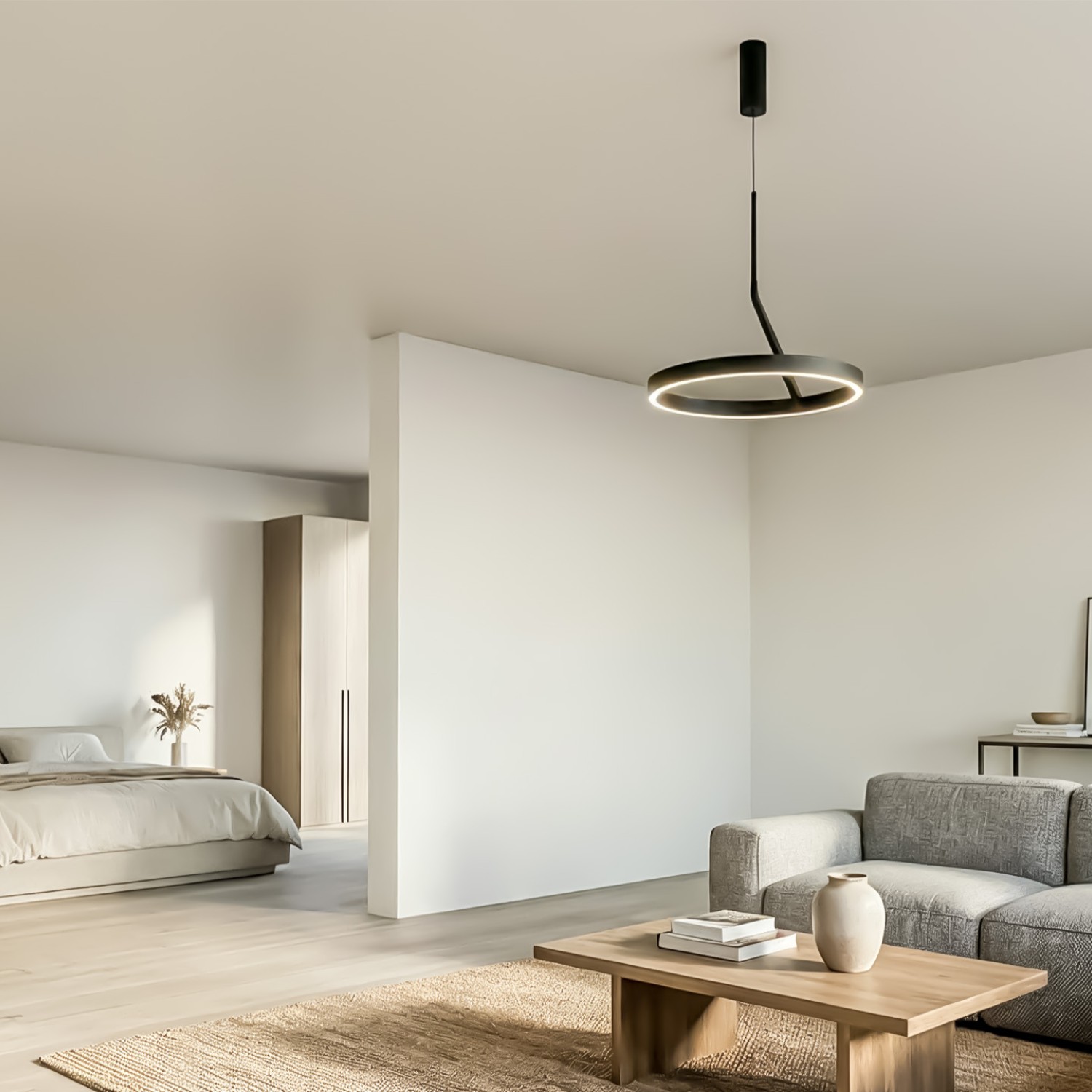 Детайлно изображение на Висящa LED лампа Up&Down Axis | Двупосочно светене | 60W | 3000K Снимка на Висящa LED лампа Up&Down Axis | Двупосочно светене | 60W | 3000K