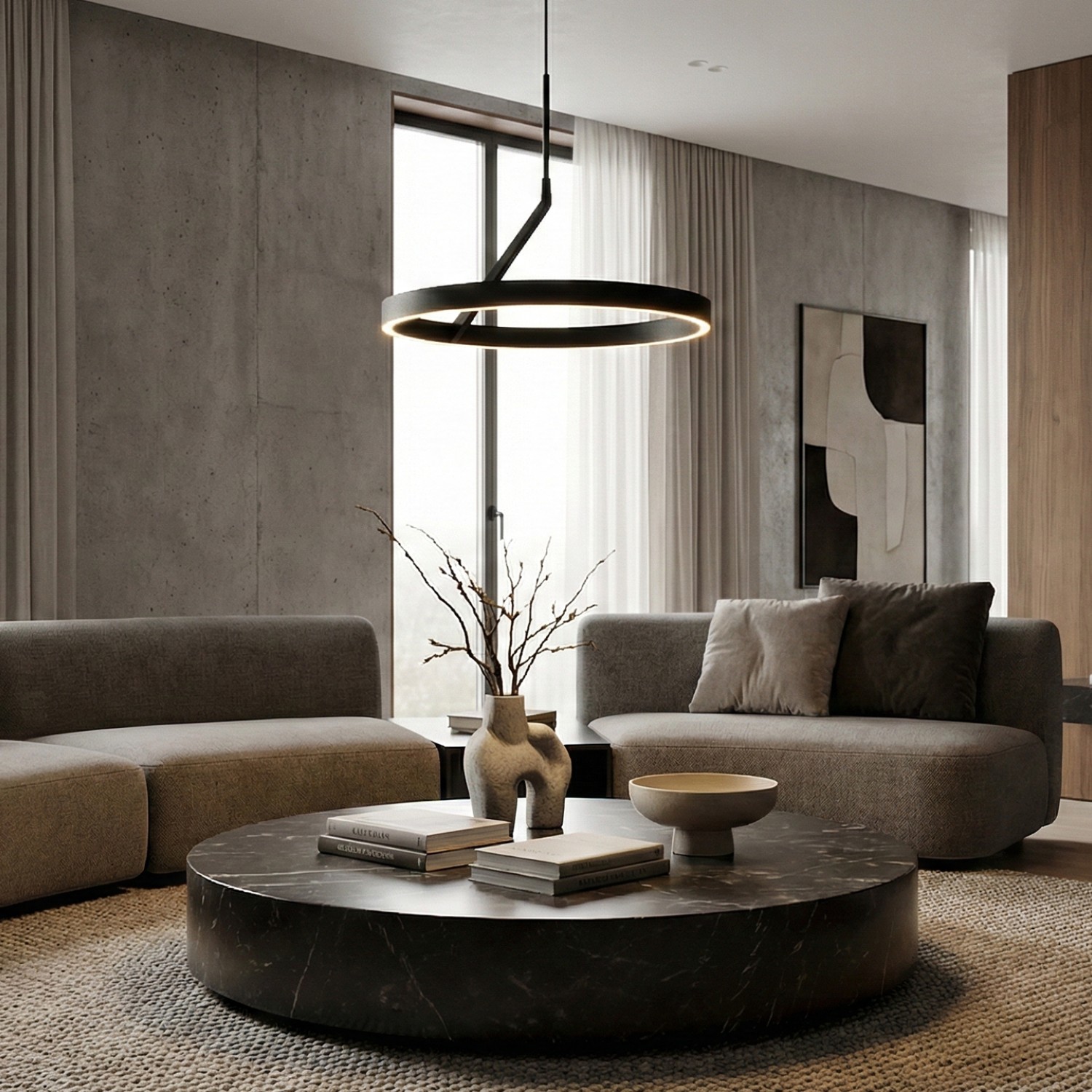 Детайлно изображение на Висящa LED лампа Up&Down Axis | Двупосочно светене | 60W | 3000K Снимка на Висящa LED лампа Up&Down Axis | Двупосочно светене | 60W | 3000K