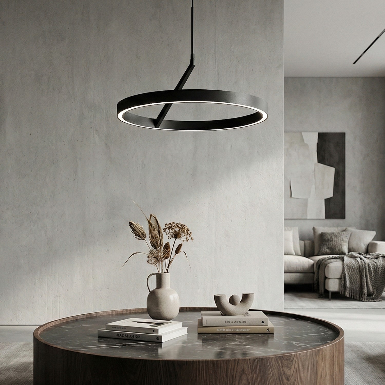 Детайлно изображение на Висящa LED лампа Up&Down Axis | Двупосочно светене | 60W | 3000K Снимка на Висящa LED лампа Up&Down Axis | Двупосочно светене | 60W | 3000K