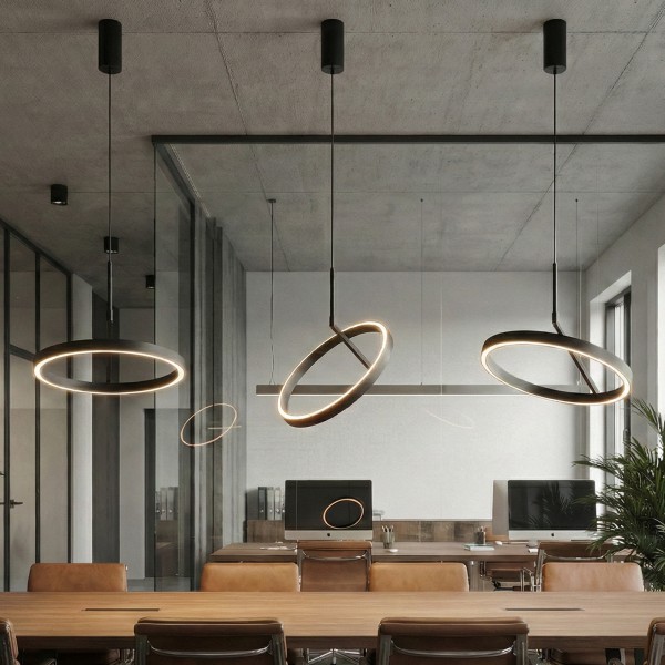 Детайлно изображение на Висящa LED лампа Up&Down Axis | Двупосочно светене | 60W | 3000K Снимка на Висящa LED лампа Up&Down Axis | Двупосочно светене | 60W | 3000K