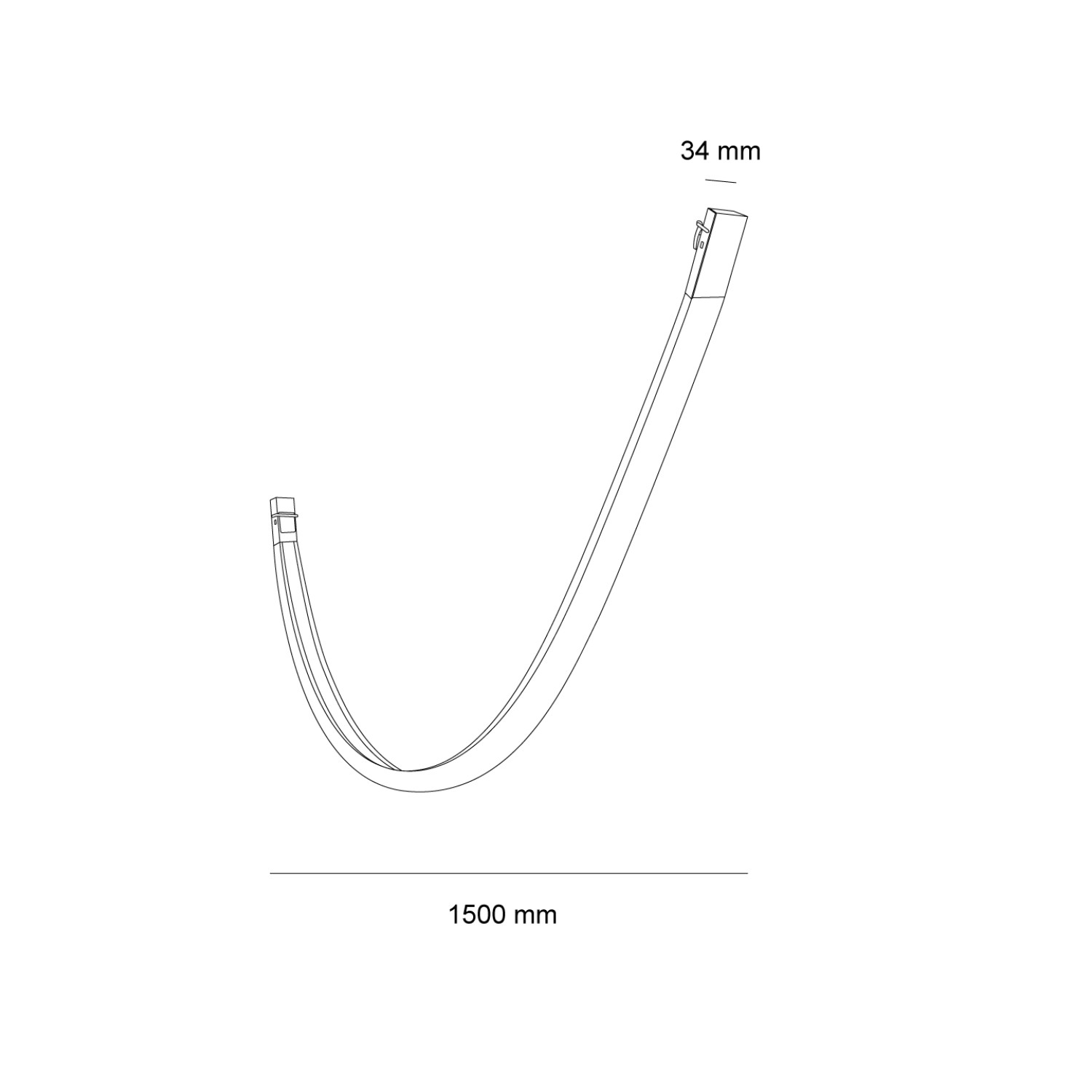 Снимка на Гъвкаво линейно LED осветление Line Belt | Свързване към колан | 3000K | 24W